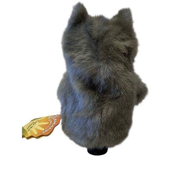 Folkmanis Little Wolf Gray Furry Hand Puppet 8" Plush Toy with Tags - Picture 4 of 11